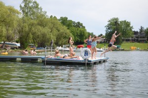 swimming dock activity